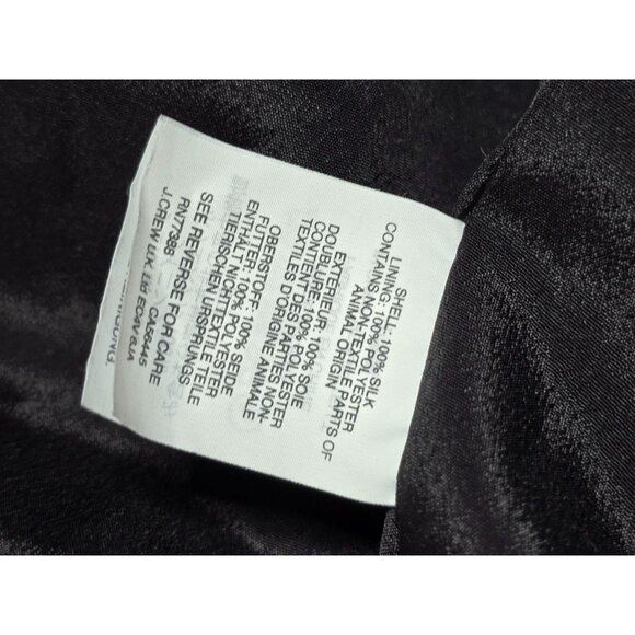 J. Crew Collection Star Print Dress Black Silk - Picture 10 of 15